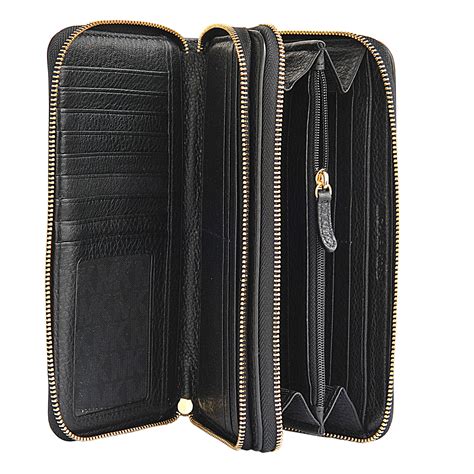 inside michael kors double zip wallet|michael kors double zipper wallet.